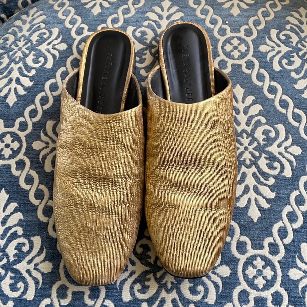 Freda Salvador Gold Shoes
